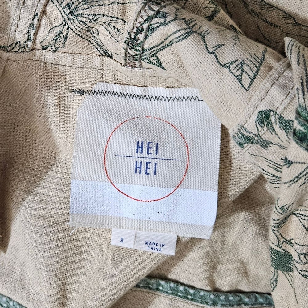 Anthropologie Hei Hei Floral Anorak Botanical Fatigue Jacket womens S - Picture 10 of 10